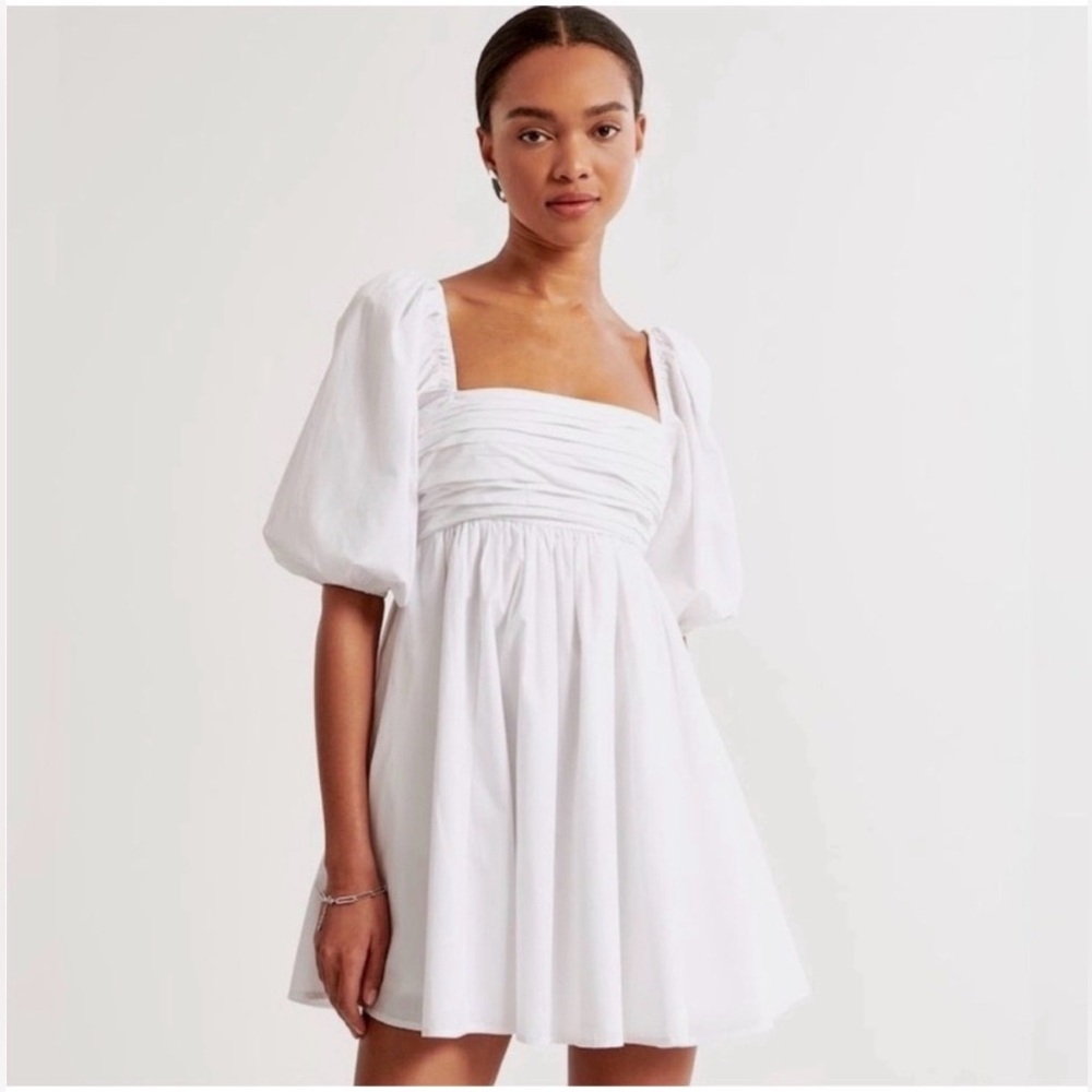 Abercrombie & Fitch White Emerson Mini Dress